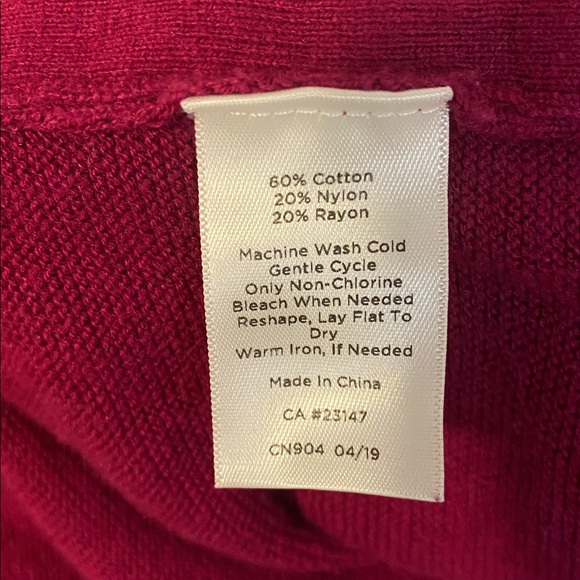 Talbots Plus Luscious Raspberry Tunic Size 2X - Picture 5 of 5